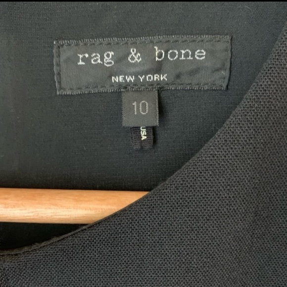 Rag & Bone Black Lea Pleated Sleeveless Dress - Picture 6 of 9